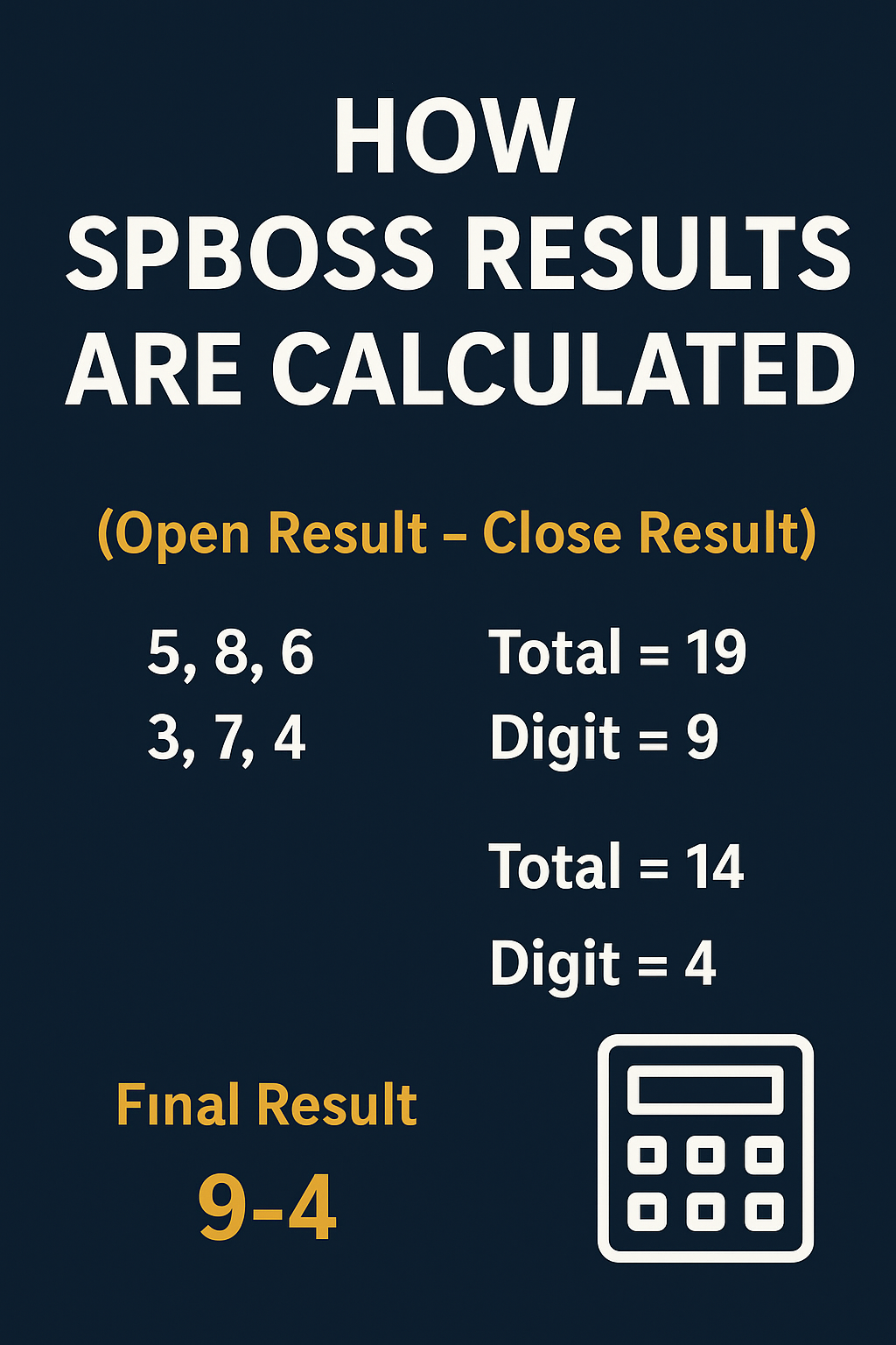 How SPBoss Results Are Calculated