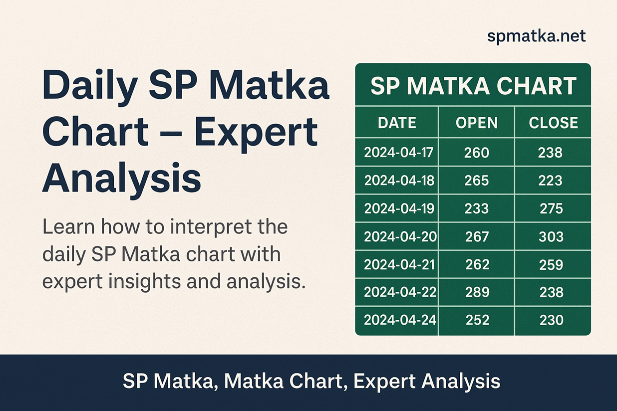 Daily SP Matka Chart – Expert Analysis