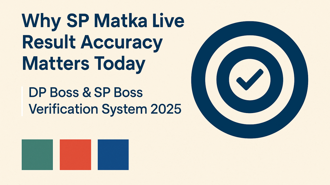 Why SP Matka Live Result Accuracy Matters Today | DP Boss & SP Boss Verification System 2025